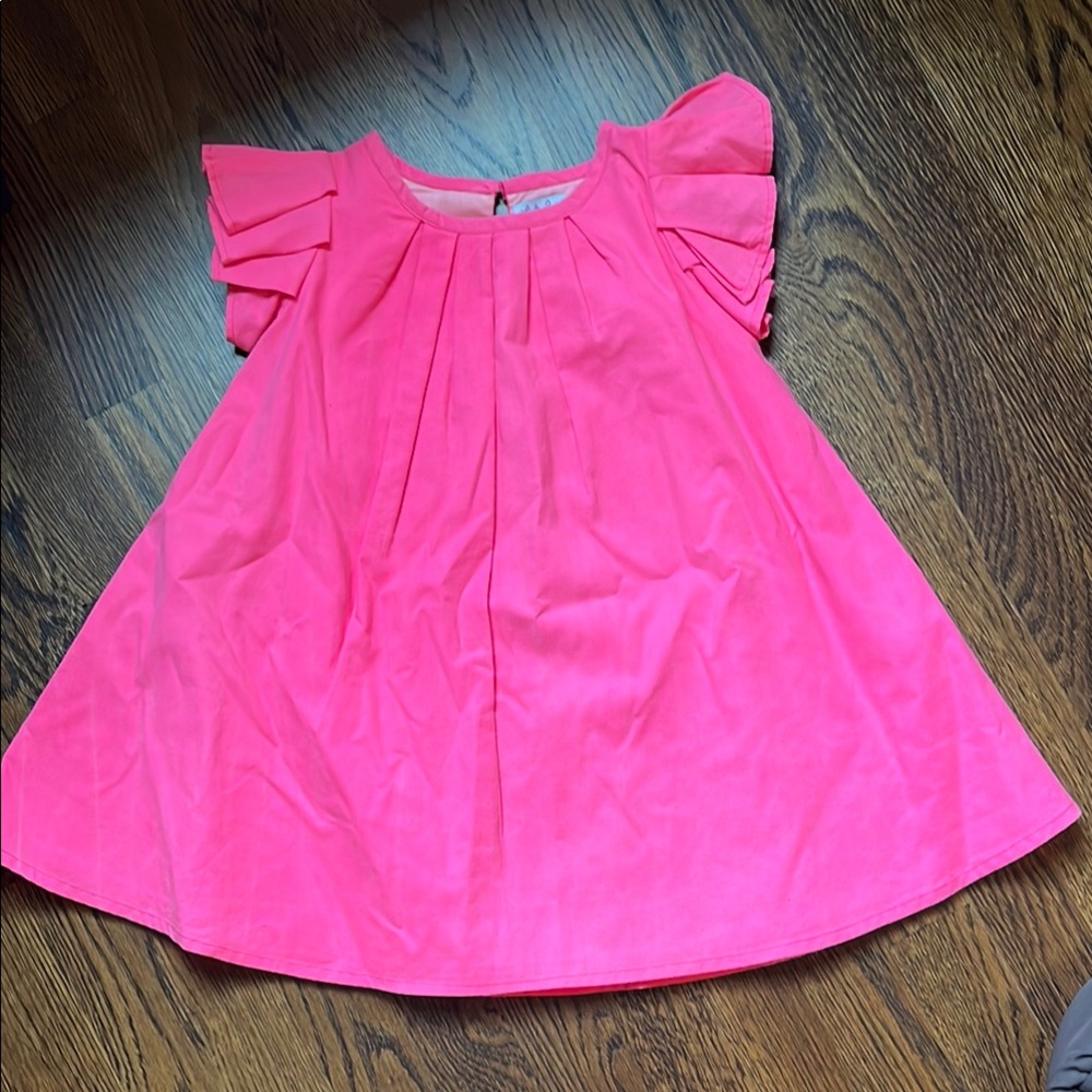 Lindsey Berns Ruffle Sleeve Dress